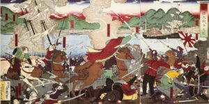 「箱館大戦争之図」永嶌孟斎画